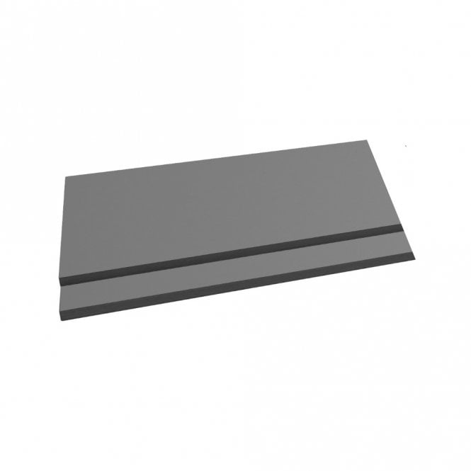 Kartell Purity 2 Piece End Bath Panel 800mm, Storm Grey Gloss
