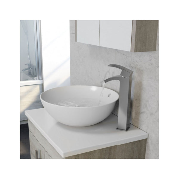 Kartell Purity 600mm Floor Standing 2 Door Unit with Ceramic Worktop & Sit On Bowl - White (Excluding Basin)