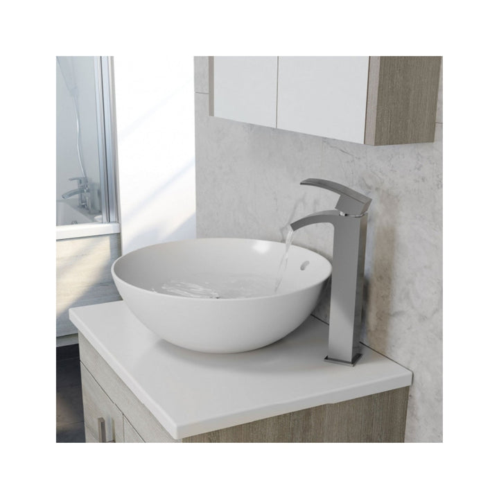 Kartell Purity 600mm Floor Standing 2 Door Unit with Ceramic Worktop & Sit On Bowl - White (Excluding Basin)