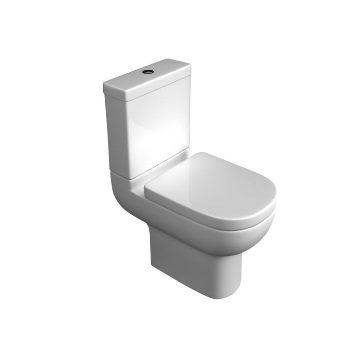 Kartell Studio Ceramic Closed Couple Toilet WC Pan With Cistern & Soft Close Seat