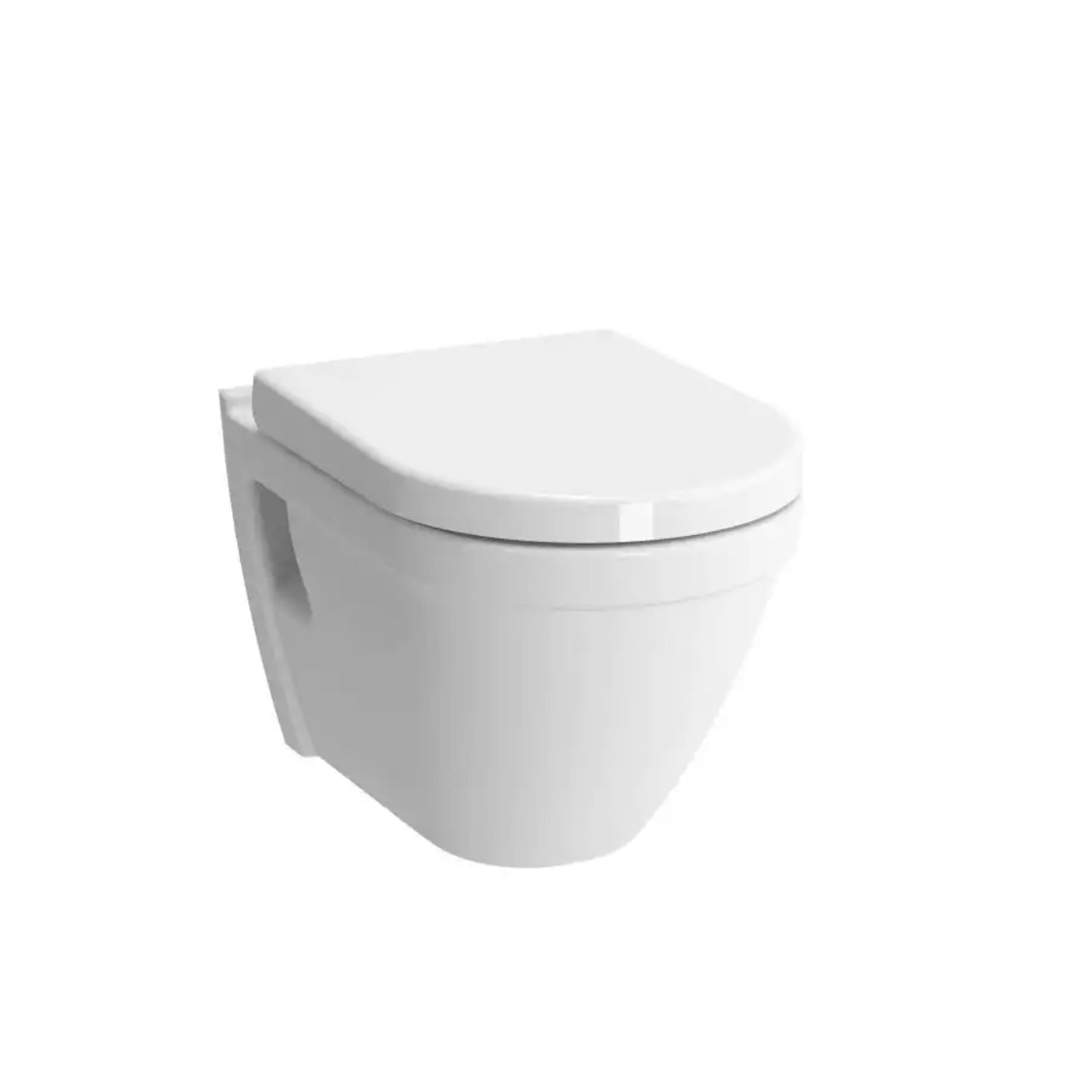 Kartell Style Wall Hung WC Pan with Soft Close Seat, White
