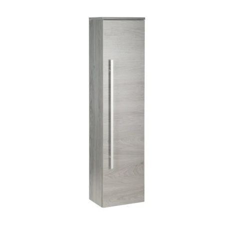 Kartell Wall Mounted Side Unit Cabinet 1400mm H x 355mm W, Silver Oak