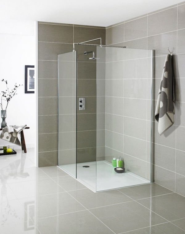 Kartell Wetroom Screen Shower Enclosure 1200mm x 2000mm - 8mm Glass