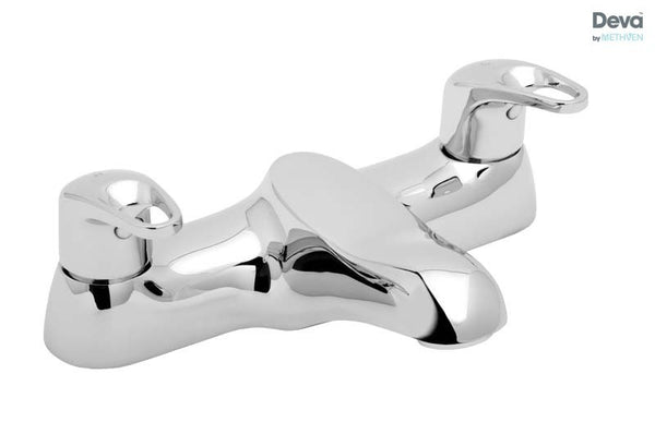 Methven Deva Lace Brass Deck Mounted Bath Filler, Chrome