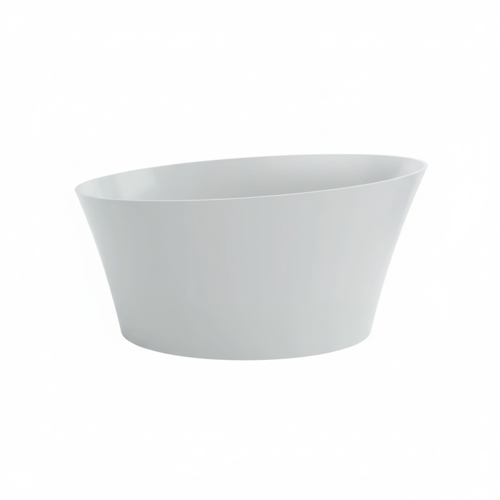 BC Designs - Delicata Freestanding Bath - Matt White
