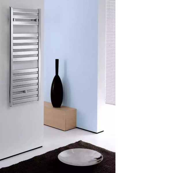 Lazzarini Capri Chrome Carbon Steel Designer Heated Towel Rails