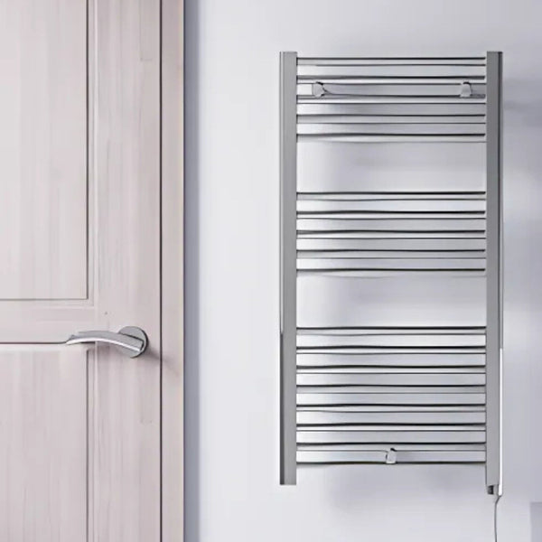 Lazzarini Cortina Chrome Electric Contract Carbon Steel Designer Heated Towel Rails