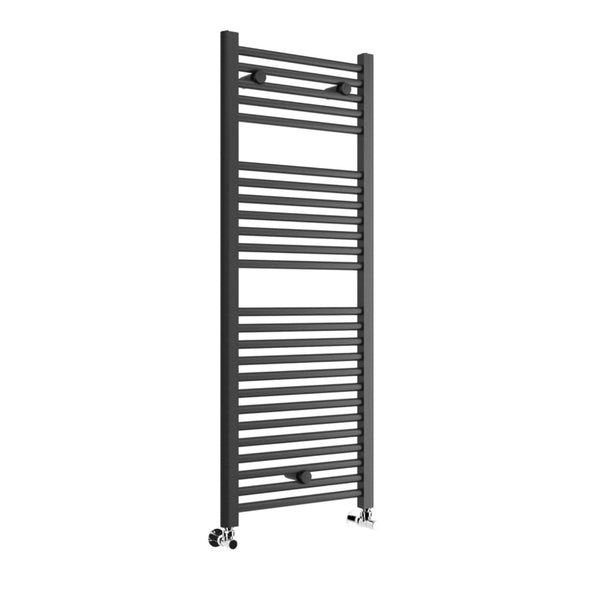 Lazzarini Roma Anthracite Straight Carbon Steel Designer Heated Towel Rails
