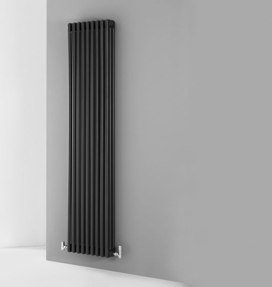 Lazzarini Tubolare Anthracite Vertical 2 Column Radiators