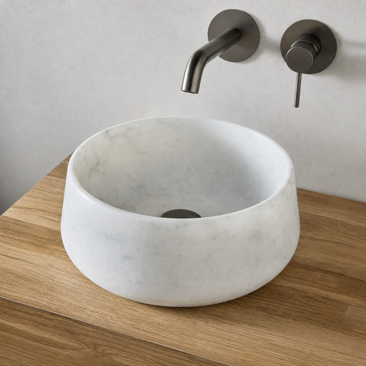 Hib - Nuvia Countertop Vessel Basin - Travertine