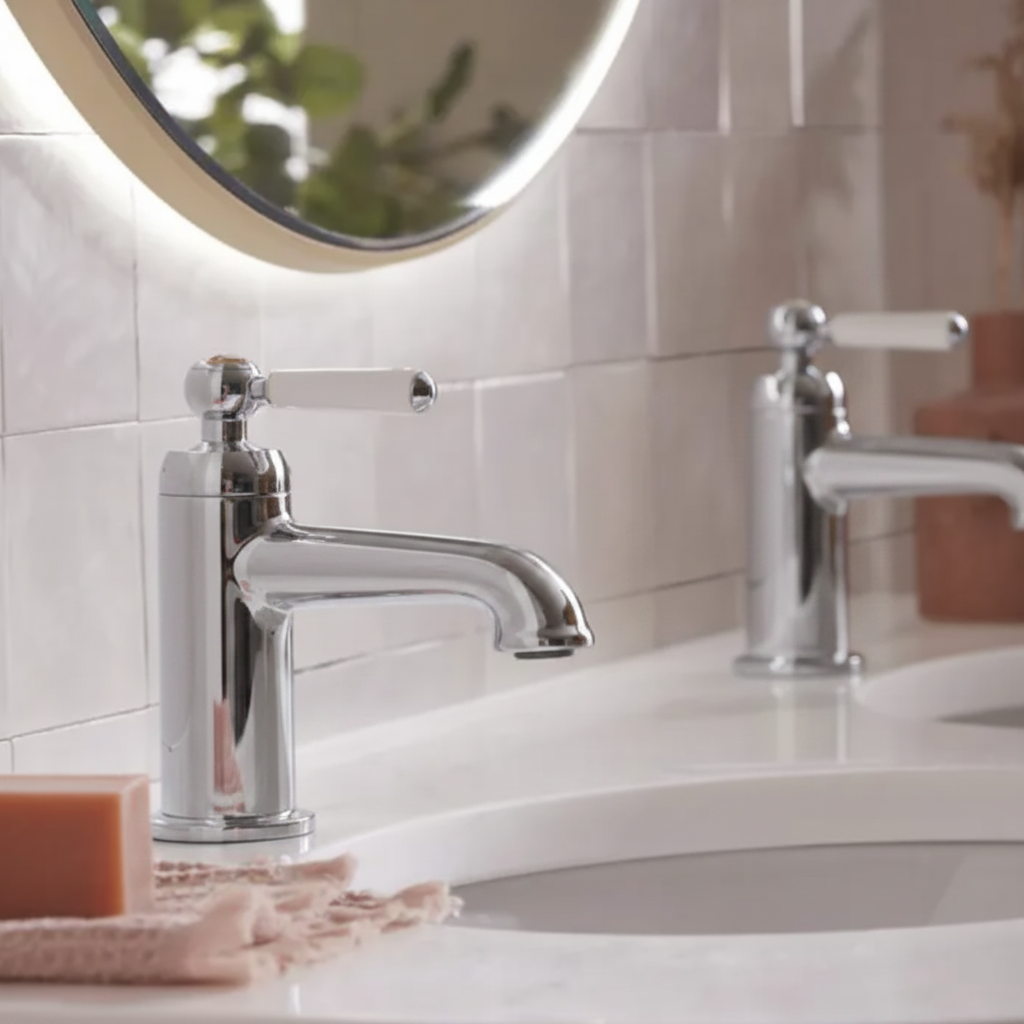 Marston Basin Taps - Both Chrome