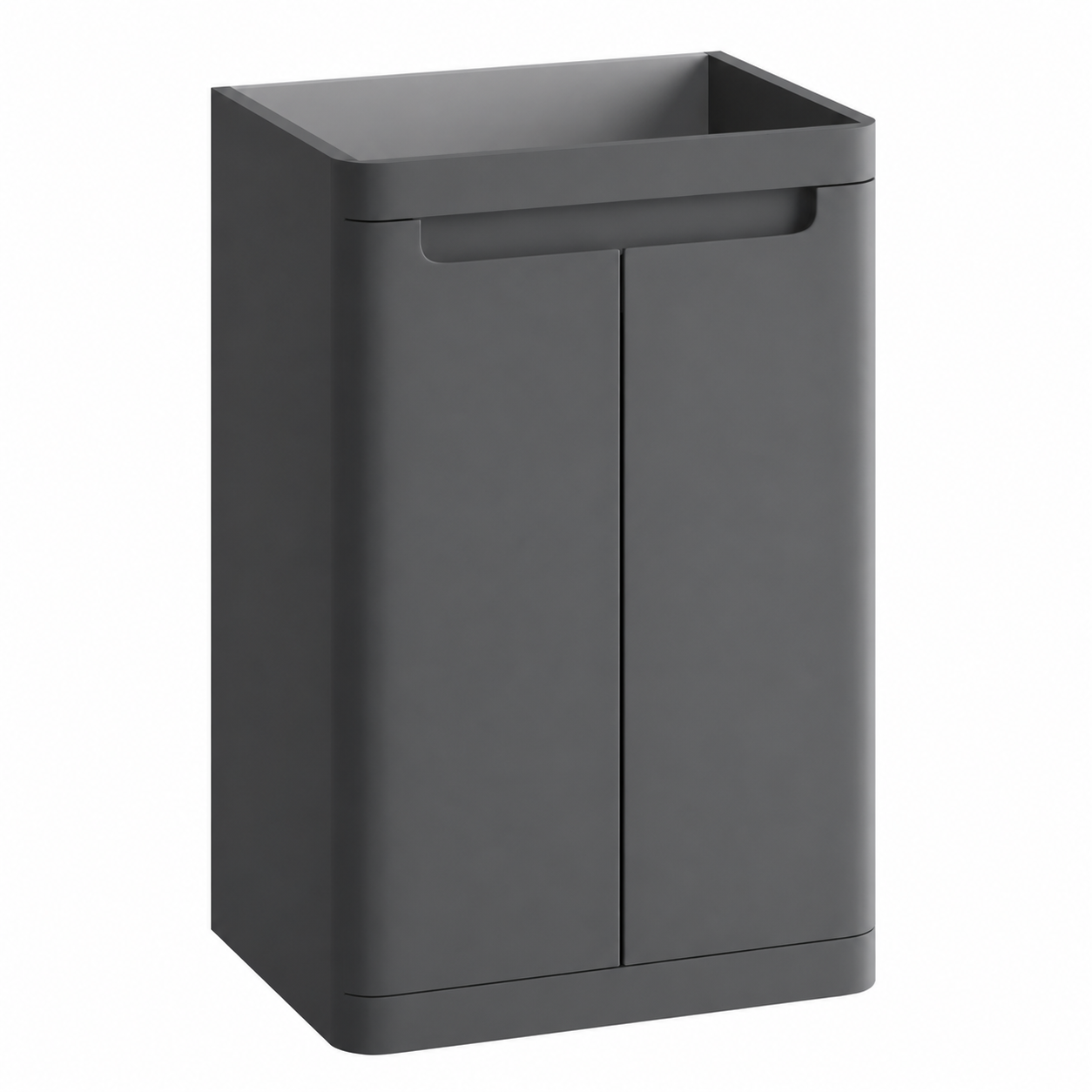 Hib - Camber Compact Floor Standing Vanity Unit - Matt Blue