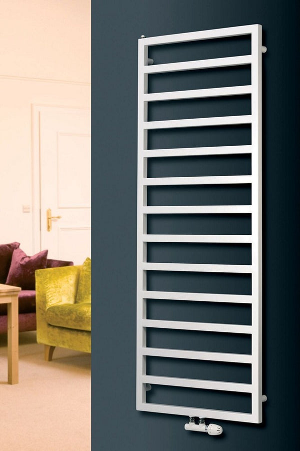 MaxtherM Carlisle Steel White Designer Heated Towel Rails