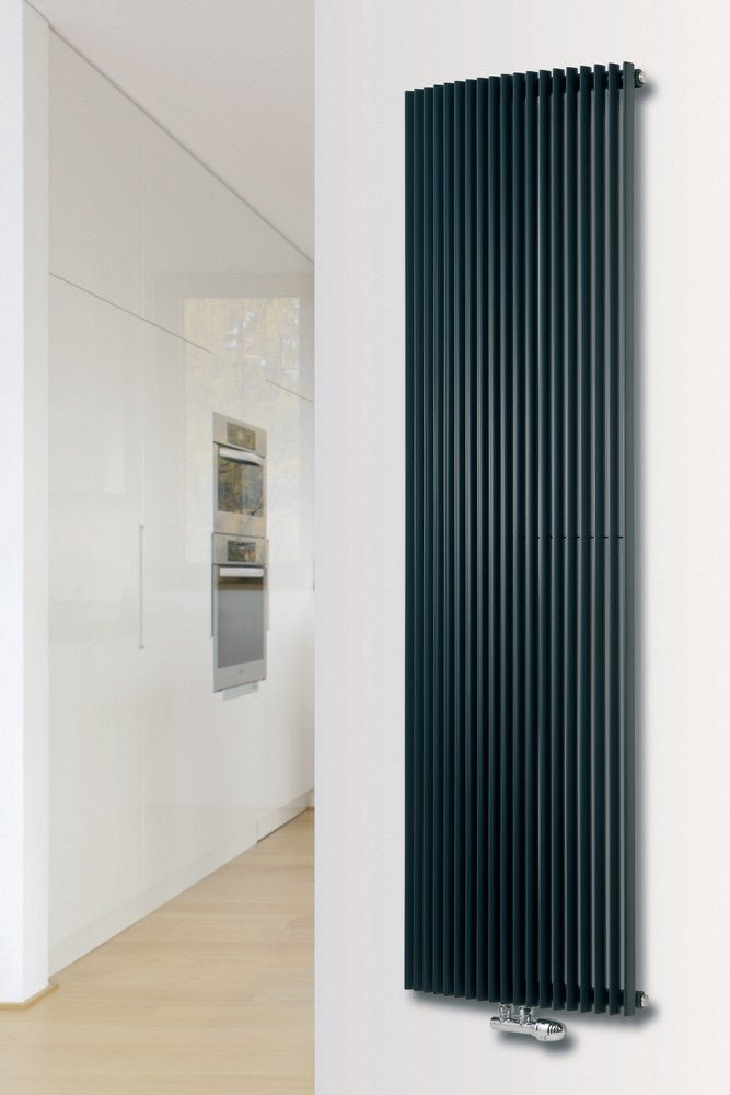 MaxtherM Alton Curved Steel Anthracite Vertical Designer Radiators