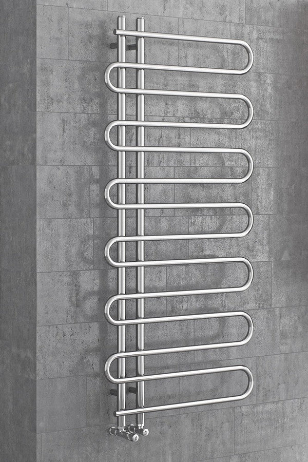MaxtherM Newhaven Steel Chrome Designer Heated Towel Rails