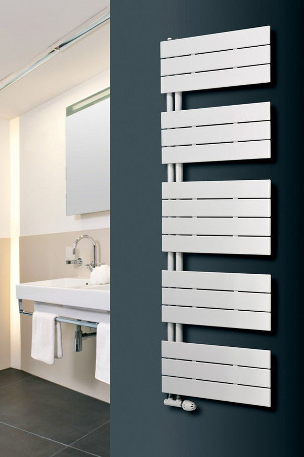 MaxtherM Newport Trium Steel White Designer Heated Towel Rails