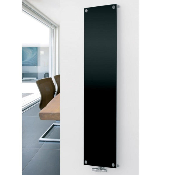 MaxtherM Prescott Steel Black Vertical Designer Radiator, 1800mm H x 445mm W - Central Heating