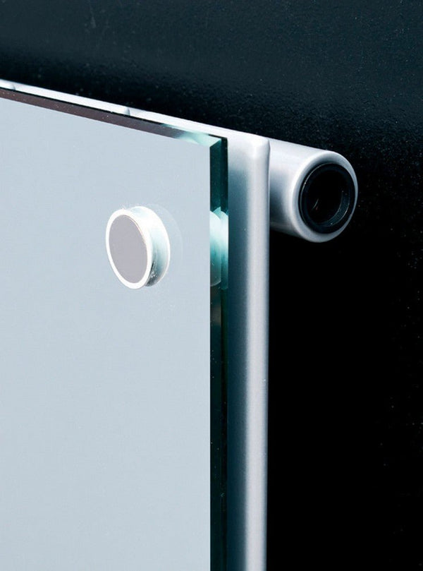 MaxtherM Prescott Steel Full Mirror Vertical Designer Radiator, 1800mm H x 445mm W