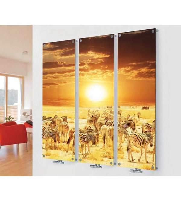MaxtherM Prescott Steel Tripple Picture Printed Vertical Designer Radiators