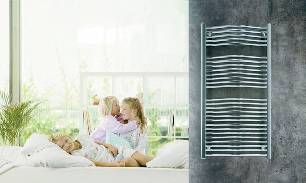 MaxtherM Sherbourne Steel Chrome Designer Heated Towel Rails