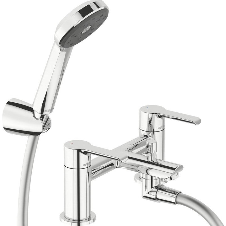 Methven Kea Brass Bath Shower Mixer, Chrome