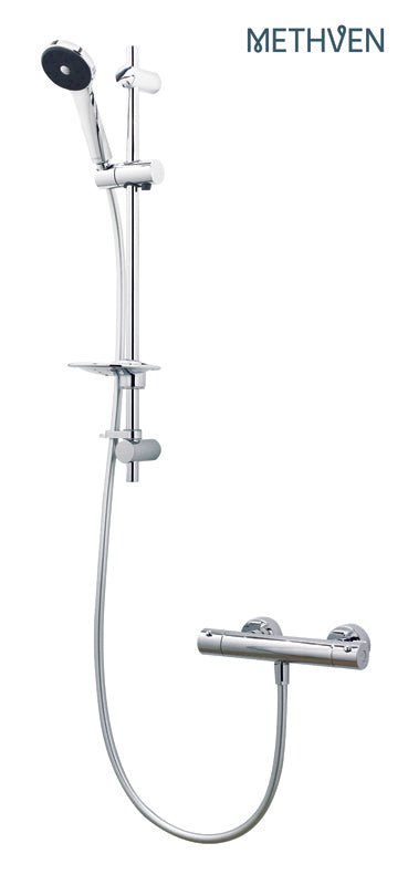 Methven Maku Satinjet Cool Touch Bar Shower Valve & Kit - Chrome