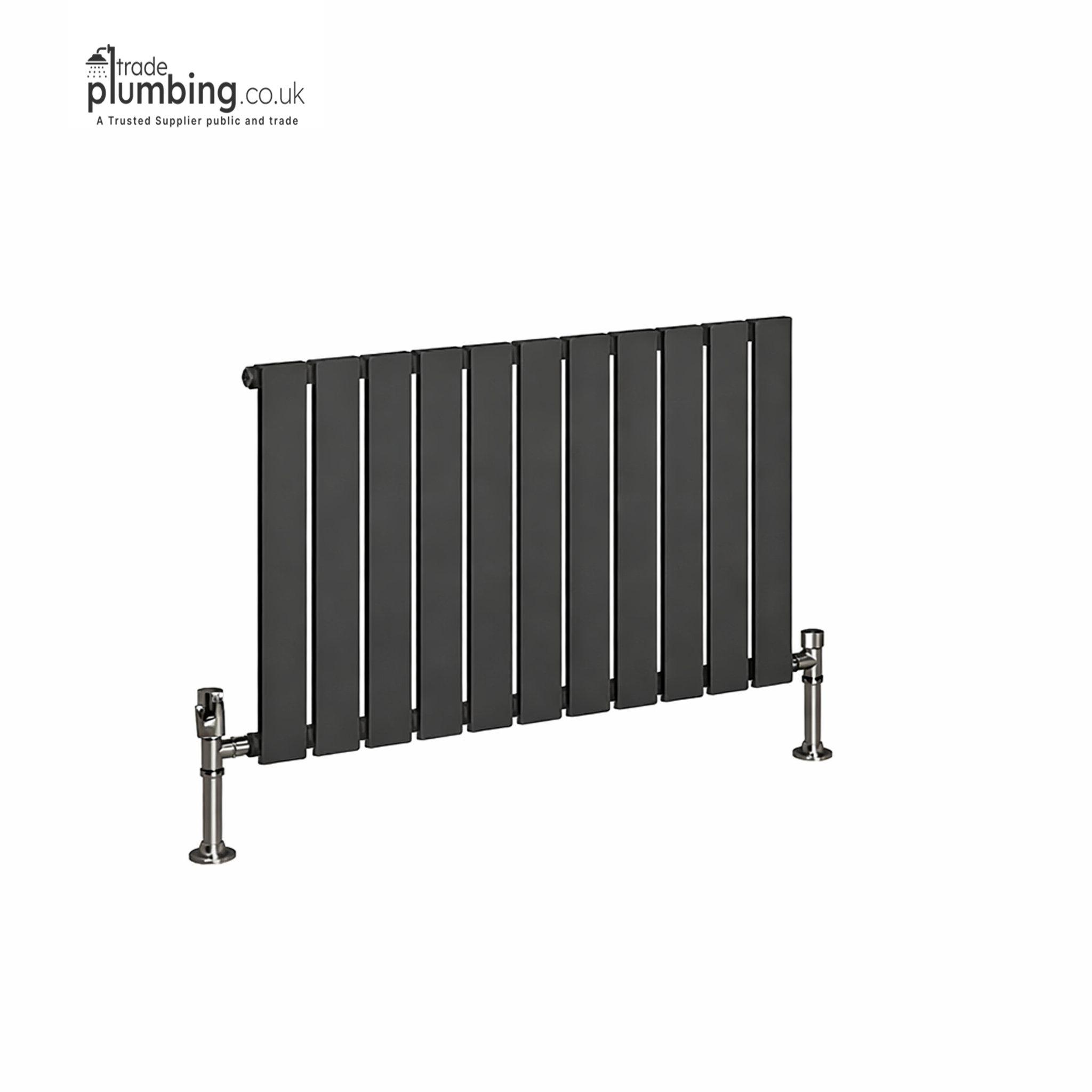 Trade Plumbing - Linea Single Horizontal Radiator - White