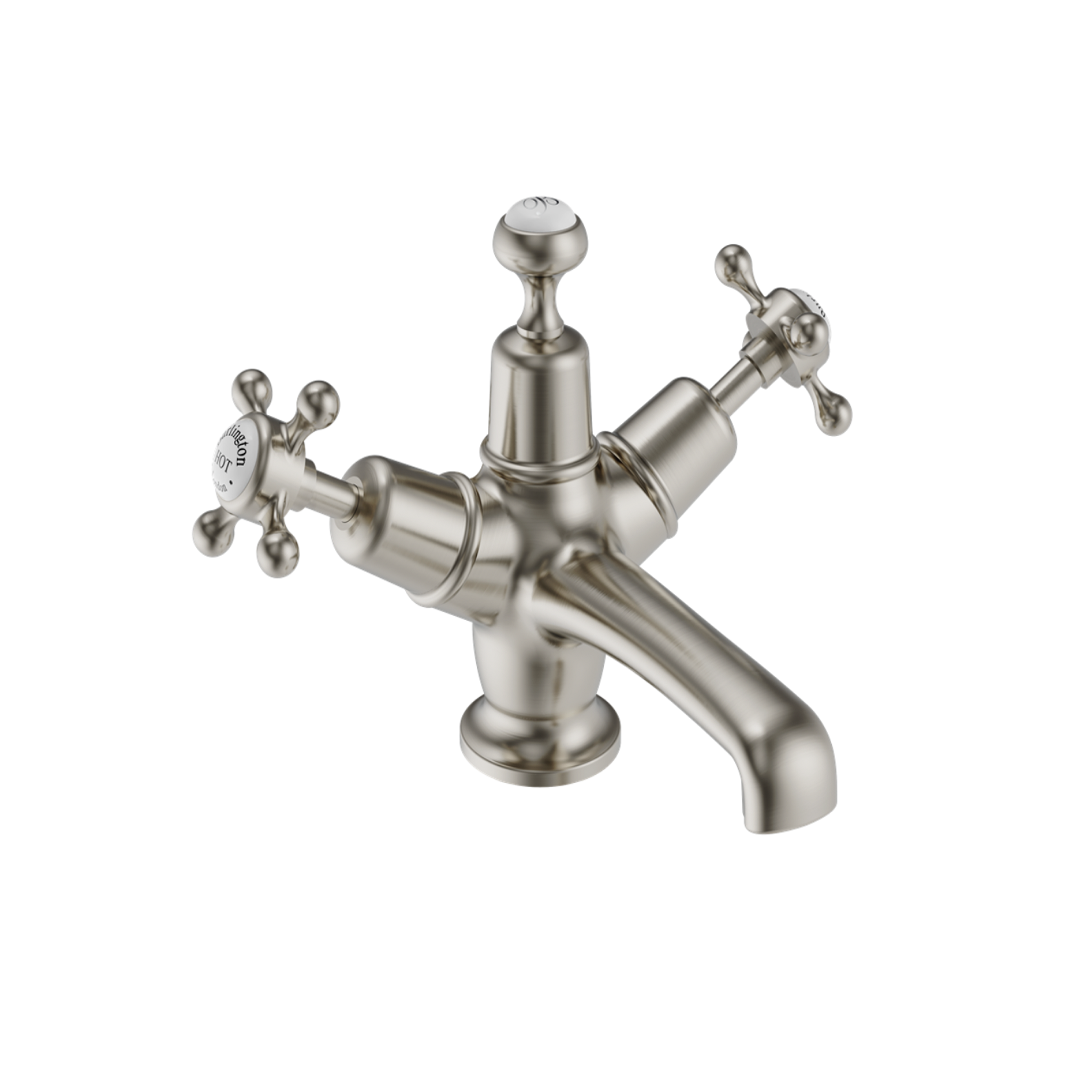 Burlington - Claremont Basin Mixer with Click-Clack Waste - Gold