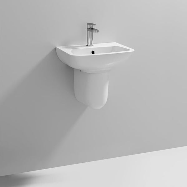 Nuie Ambrose 450mm Basin & Semi Pedestal