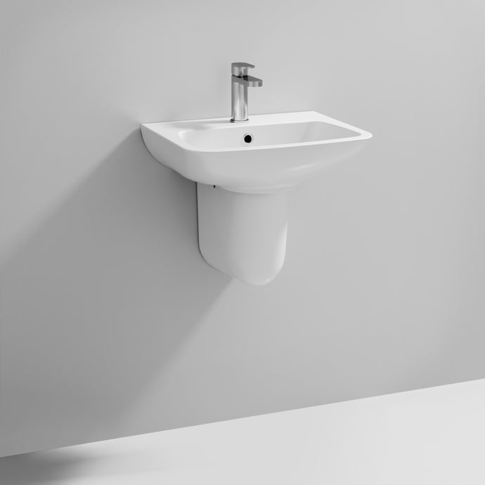 Nuie Ambrose 500mm Basin & Semi Pedestal