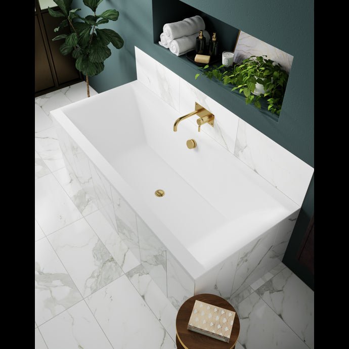 Nuie Asselby Square Double Ended Bath 1800mm x 800mm