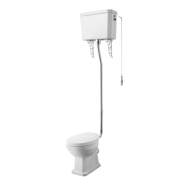 Nuie Carlton High Level Pan, Cistern & Flush Pipe Kit