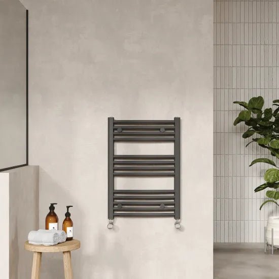 Nuie Curved Ladder Rail 700 x 500mm Anthracite