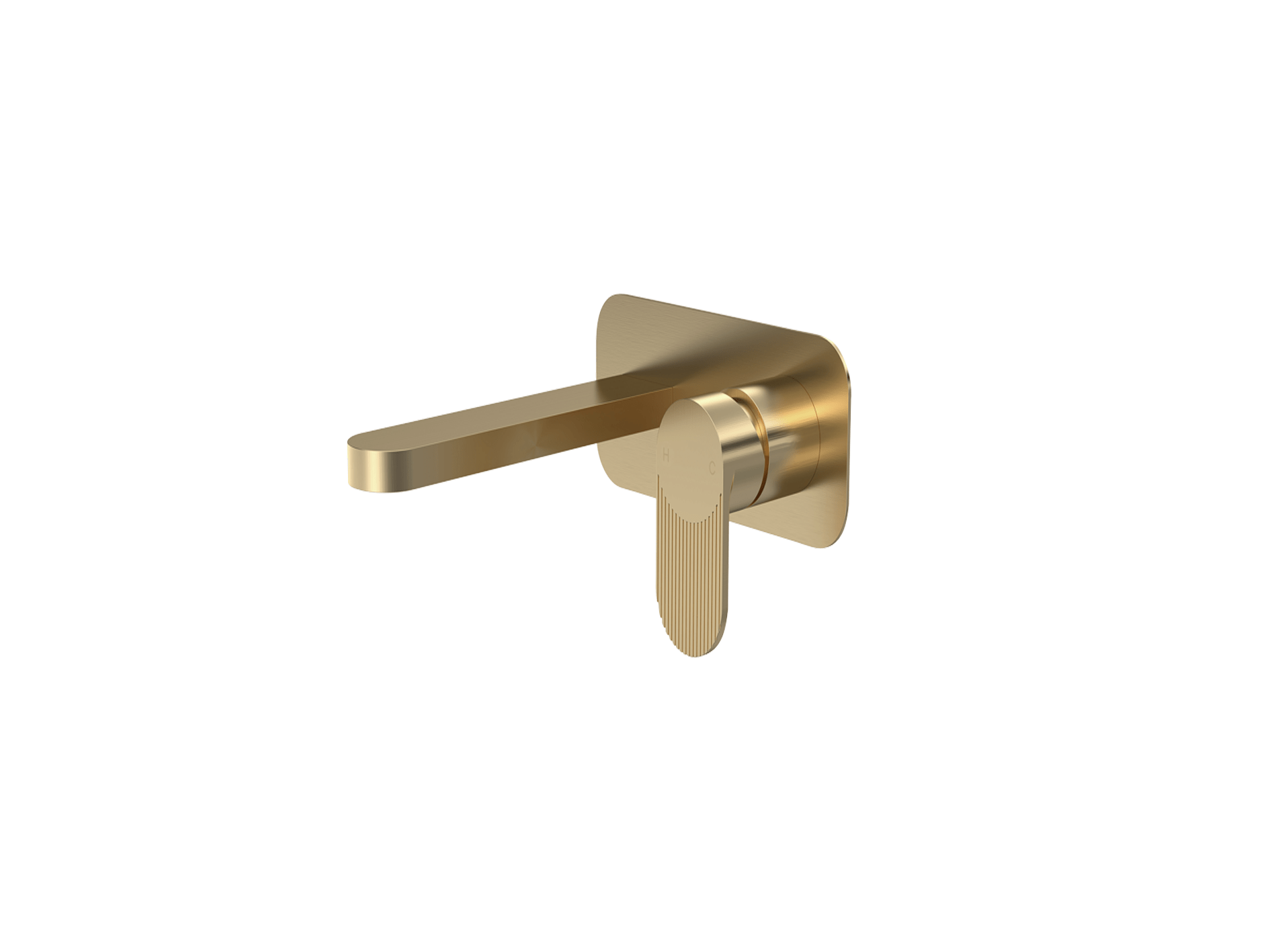 nuie - Cyprus / 2TH Wall Mounted Basin Mixer Tap with Plate