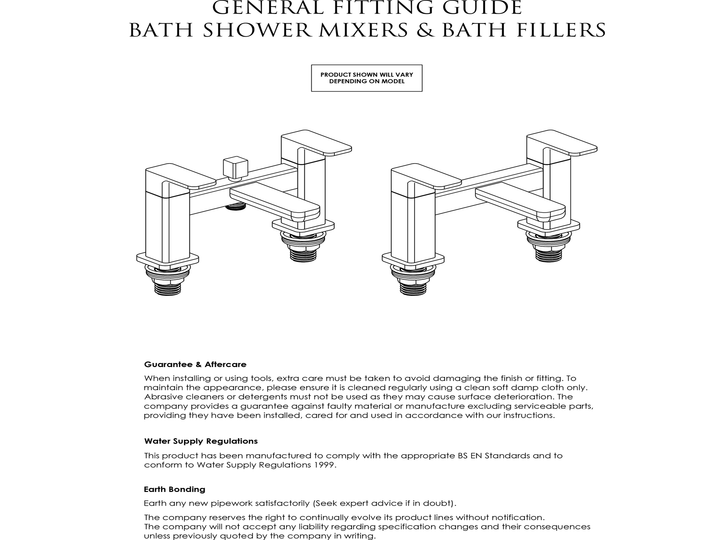 Nuie Cyprus Bath Filler Chrome