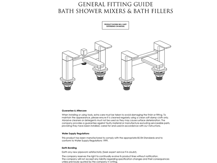 Nuie Cyprus Bath Filler Mixer Brushed Bronze