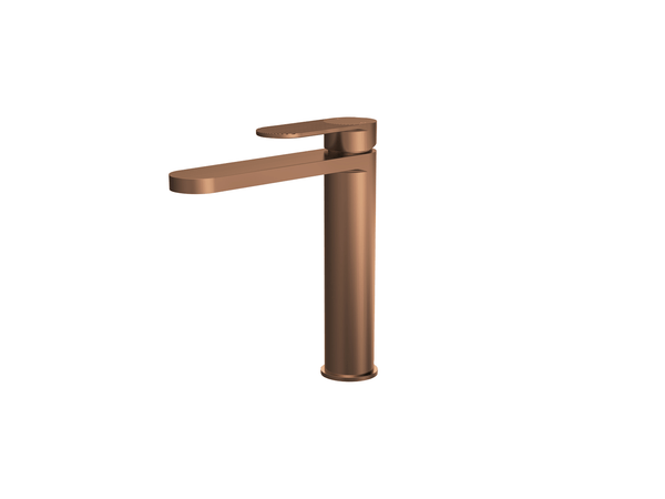 Nuie Cyprus Binsey High Rise Mono Basin Mixer Brushed Bronze