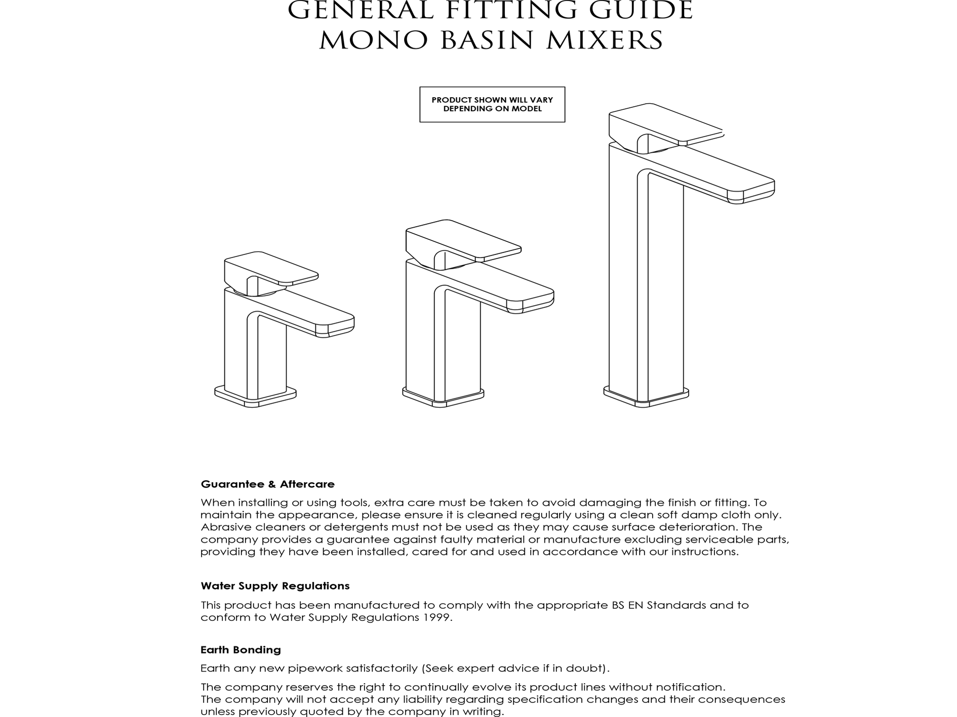 nuie - Cyprus / Binsey High Rise Mono Basin Mixer Tap