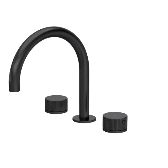 Nuie Esker 3 Tap Hole Deck Mounted Bath Mixer (C Spout)