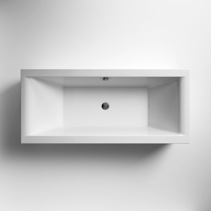 Nuie Eternalite Square Double Ended Bath 1800mm x 800mm