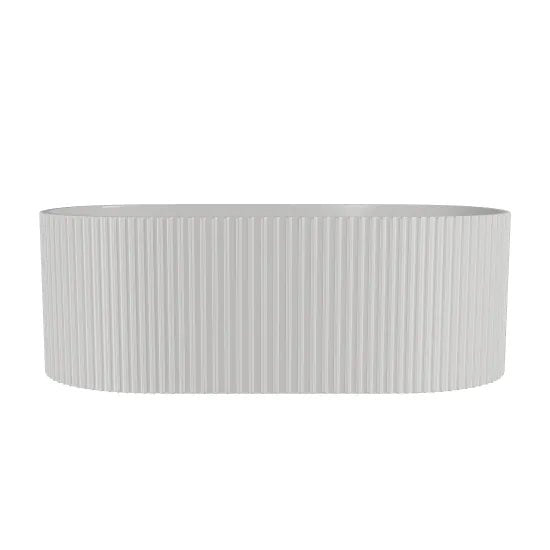 Nuie Fluted 1700 x 780 x 580 Oval Freestanding Bath