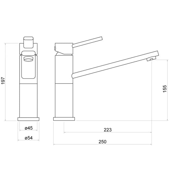 Nuie Kamir Single Lever Sink Mixer Tap
