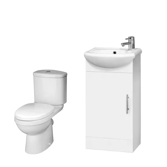 Nuie Mayford 420mm Floor Standing Unit & Toilet Including Cistern & Seat