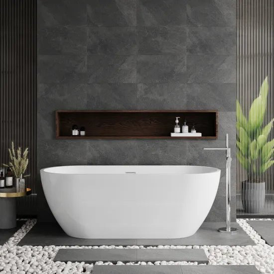 Nuie Pendulum 1700 x 780 x 590 Oval Freestanding Bath