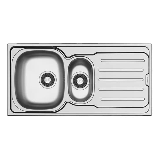 Nuie Pyramis 100186701 Vera 100x50 1.5 Bowl & Drainer