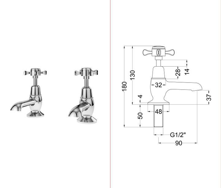 Nuie Selby Basin taps (Pair)