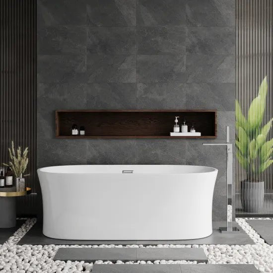 Nuie Solstice 1700 x 780 x 590 Oval Freestanding Bath