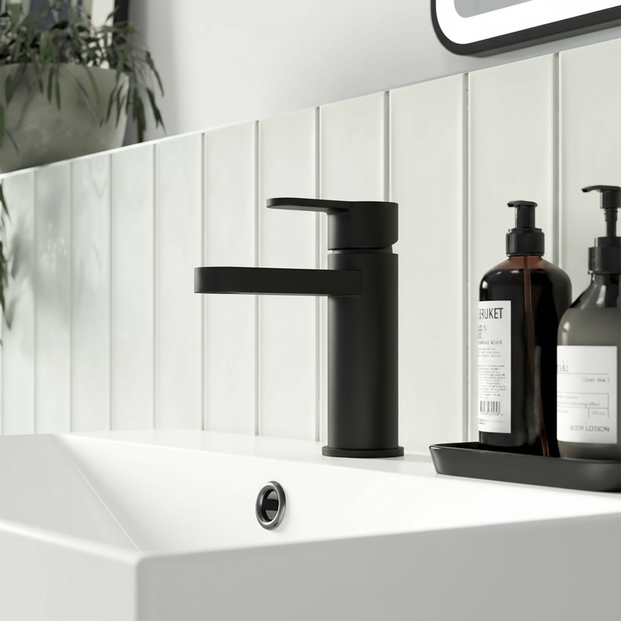 Nuie - Cyprus Binsey Fluted Mono Basin Mixer - Chrome