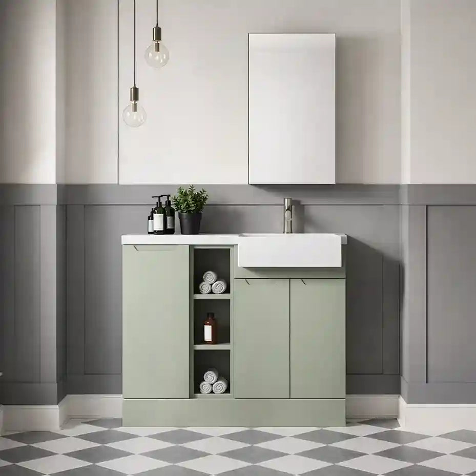 Nuie - Loave 1000mm Compact Combination Unit & Basin - Right Hand