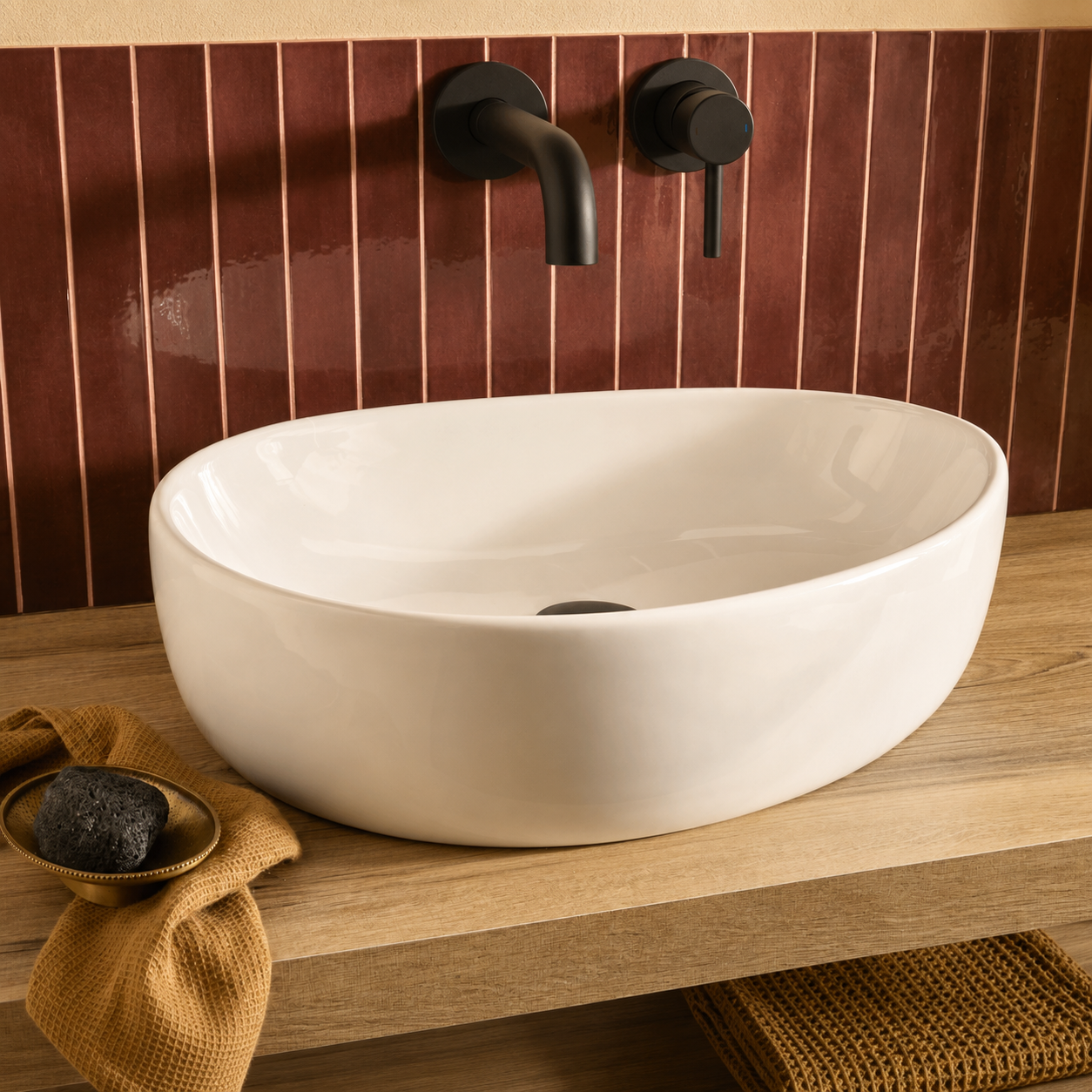 Hib - Liana Organic Ceramic Vessel Basin